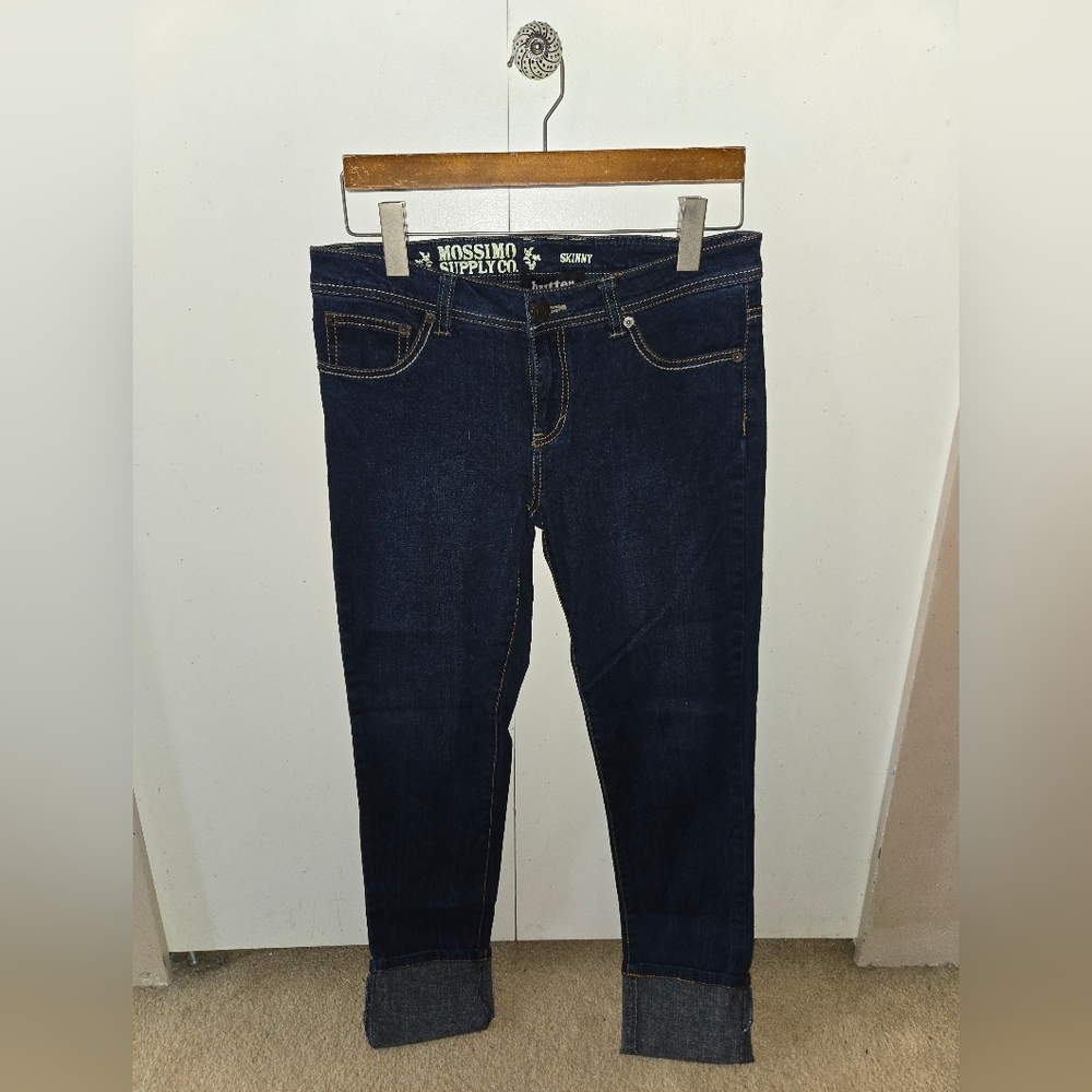 Mossimo Supply Co. Dark Blue Skinny Jeans